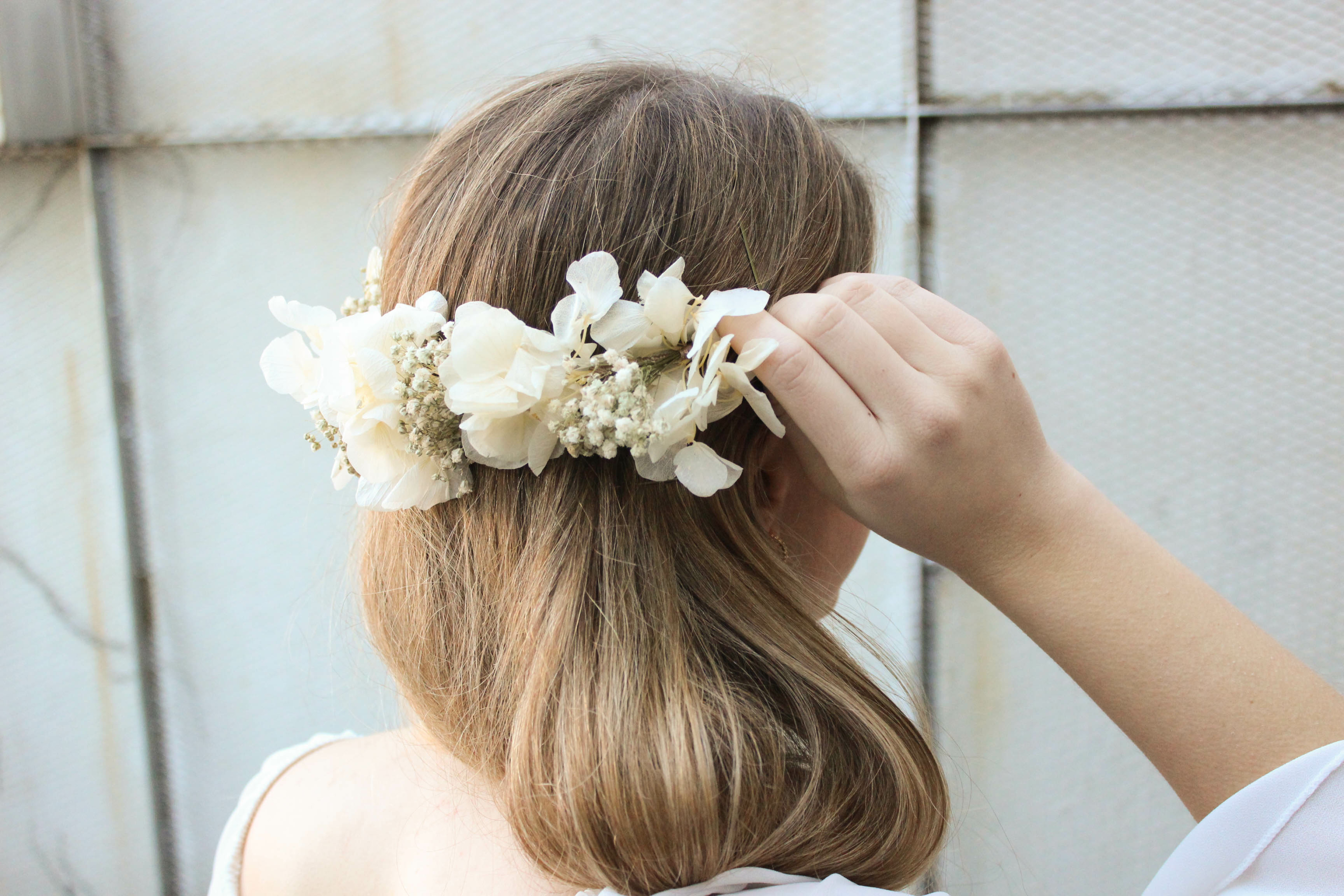 Optimista Surgir Gran cantidad Tiaras de flores blancas